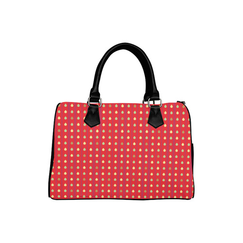 Bright Strawberry Seeds Pattern Boston Handbag (Model 1621)