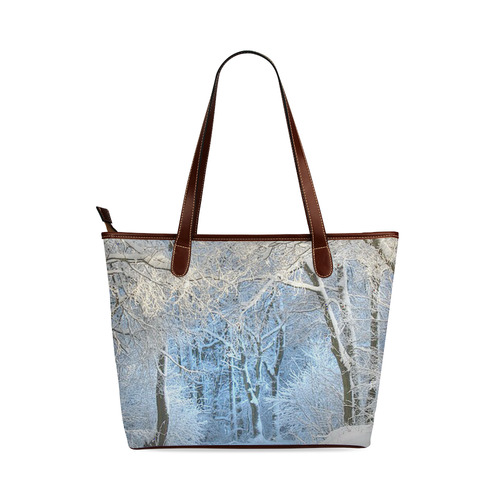 another winter wonderland  Q Shoulder Tote Bag (Model 1646)