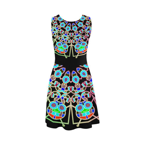 CRAZY HAPPY FREAK Mandala multicolored Atalanta Sundress (Model D04)