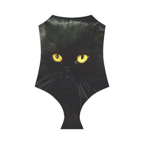 Black Cat Strap Swimsuit ( Model S05)