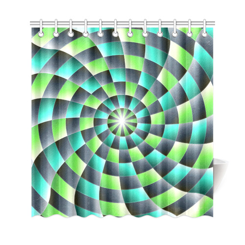 glossy spirals Shower Curtain 69"x72"
