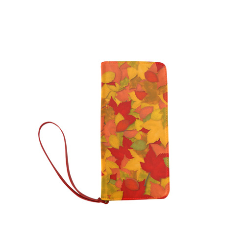 Abstract Autumn Leaf Pattern by ArtformDesigns Women's Clutch Wallet (Model 1637)