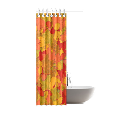 Abstract Autumn Leaf Pattern by ArtformDesigns Shower Curtain 36"x72"