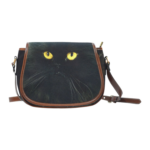Black Cat Saddle Bag/Large (Model 1649)