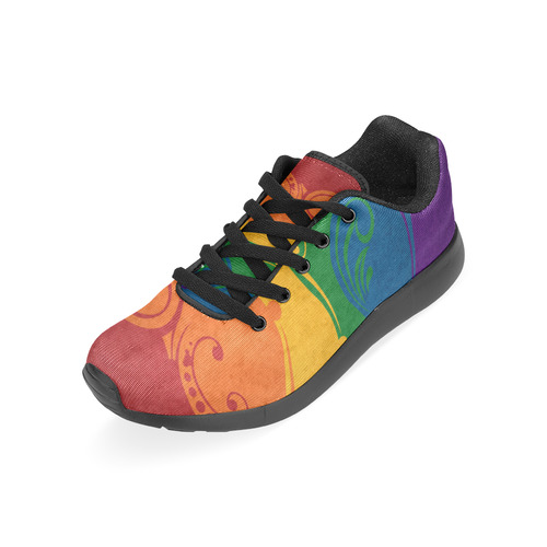 Ornamental Rainbow Flag Women’s Running Shoes (Model 020)