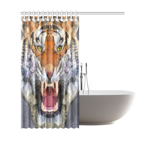 roaring tiger Shower Curtain 69"x72"