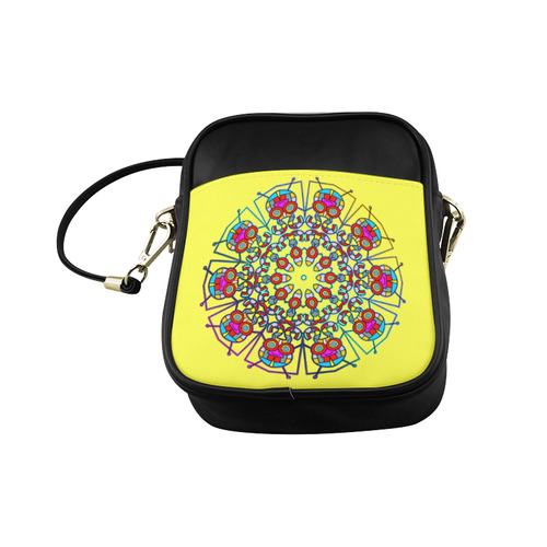 CRAZY HAPPY FREAK Mandala multicolored Sling Bag (Model 1627)