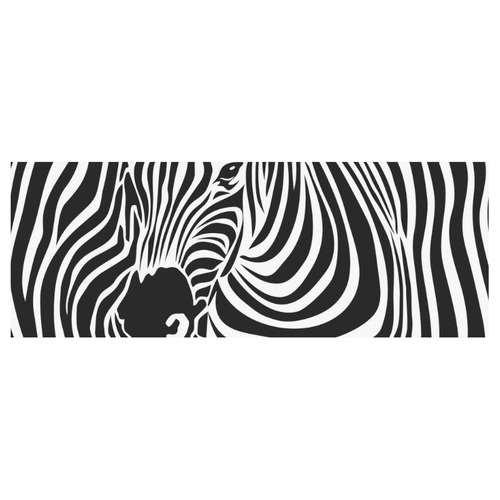 zebra opart, black and white Travel Mug (Silver) (14 Oz)