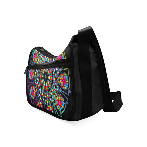 CRAZY HAPPY FREAK Mandala multicolored Crossbody Bags (Model 1616)