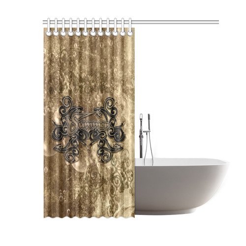 Summer design with bubbles Shower Curtain 60"x72"