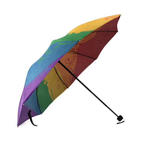 Ornamental Rainbow Flag Foldable Umbrella (Model U01)