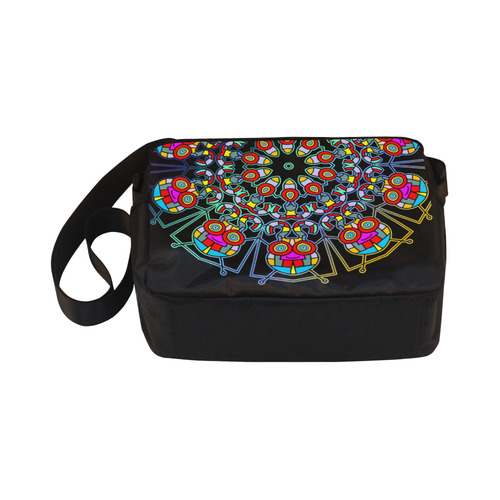 CRAZY HAPPY FREAK Mandala multicolored Classic Cross-body Nylon Bags (Model 1632)