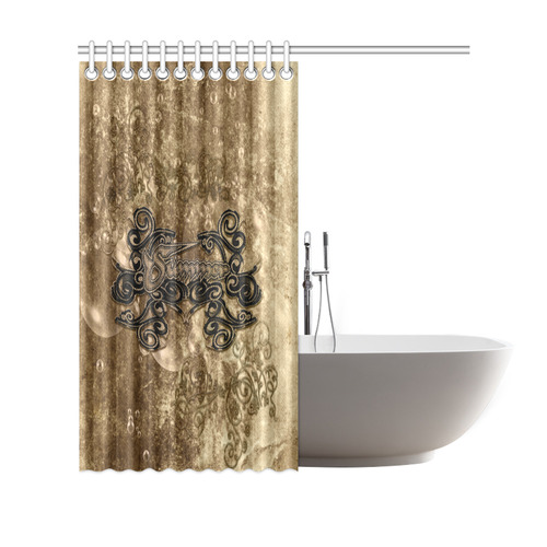 Summer design with bubbles Shower Curtain 69"x70"