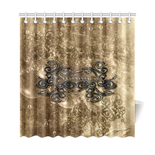 Summer design with bubbles Shower Curtain 69"x72"