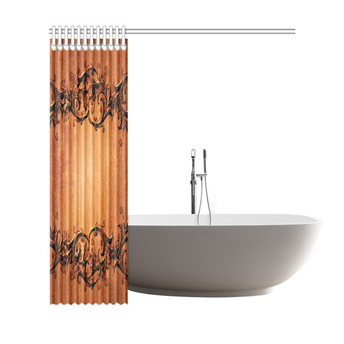 Decorative vintage design and floral elements Shower Curtain 69"x72"