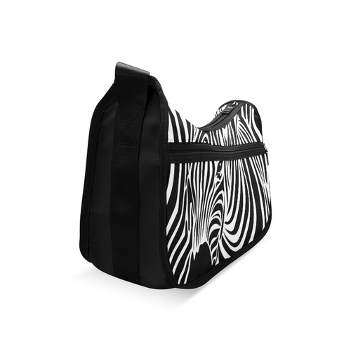zebra opart, black and white Crossbody Bags (Model 1616)