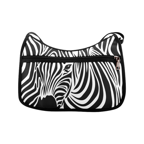 zebra opart, black and white Crossbody Bags (Model 1616)
