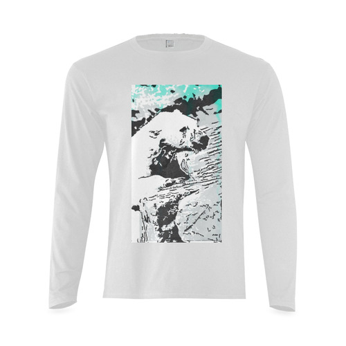 Animal ArtStudio 22916 Polar Baer Sunny Men's T-shirt (long-sleeve) (Model T08)