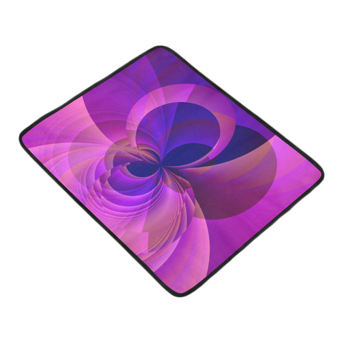 Abstract Infinity in Purple and Blue Beach Mat 78"x 60"