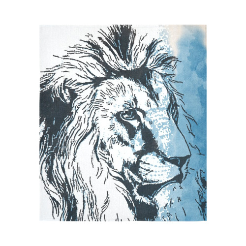 Animal ArtStudio 22916 Lion Cotton Linen Wall Tapestry 51"x 60"