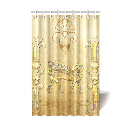 Wonderful egyptian sign in gold Shower Curtain 48"x72"