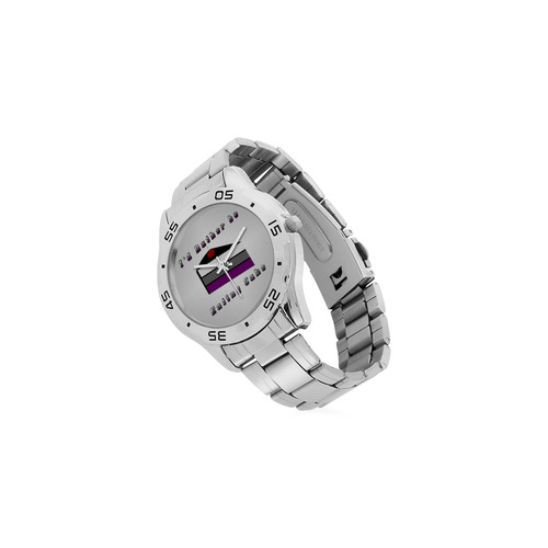 Asexual Cake Men's Stainless Steel Analog Watch(Model 108)