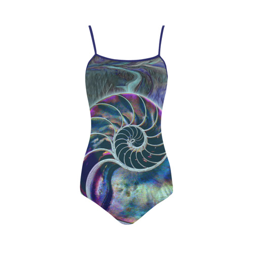 Wonderful Iridescent SHELL SNAIL Strap Swimsuit ( Model S05)