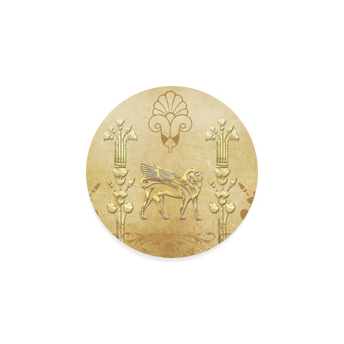 Wonderful egyptian sign in gold Round Coaster