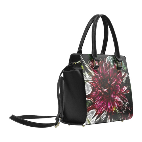 Brilliant Fractal Flower Of Light Classic Shoulder Handbag (Model 1653)