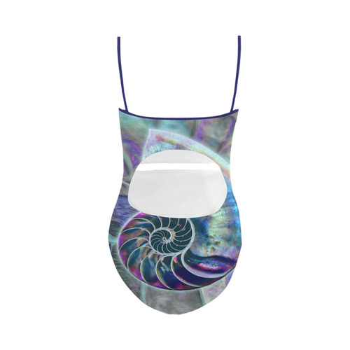 Wonderful Iridescent SHELL SNAIL Strap Swimsuit ( Model S05)