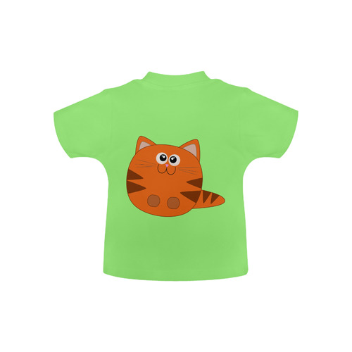 Cute Tiger Striped Kitty Cat Baby Classic T-Shirt (Model T30)