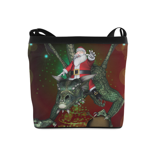 Santa Claus with dragon Crossbody Bags (Model 1613)