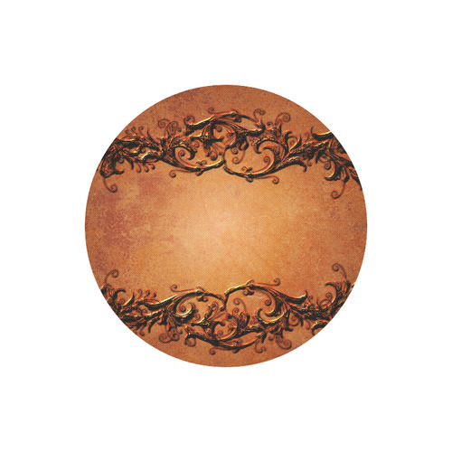 Decorative vintage design and floral elements Round Mousepad