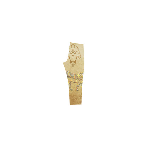 Wonderful egyptian sign in gold Capri Legging (Model L02)