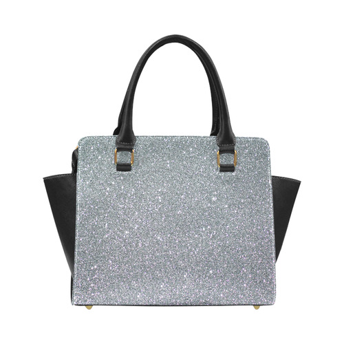 Sparkly Elegant Silver Classic Shoulder Handbag (Model 1653)