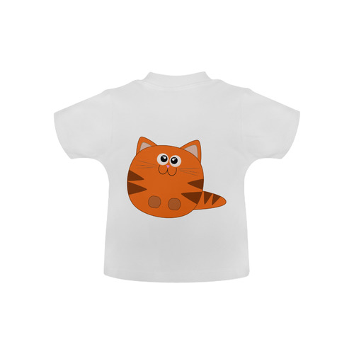 Cute Tiger Striped Kitty Cat Baby Classic T-Shirt (Model T30)