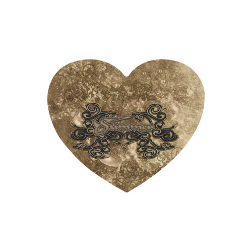 Summer design with bubbles Heart-shaped Mousepad