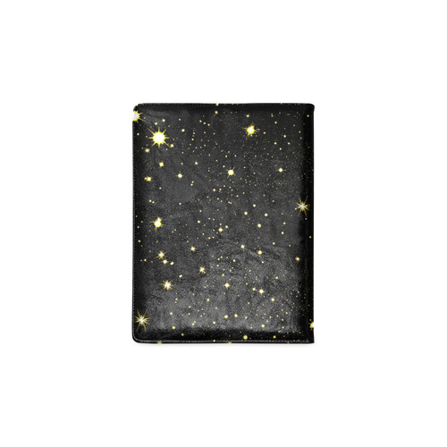 Christmas gold stars night sky Custom NoteBook B5