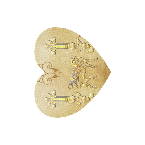 Wonderful egyptian sign in gold Heart-shaped Mousepad