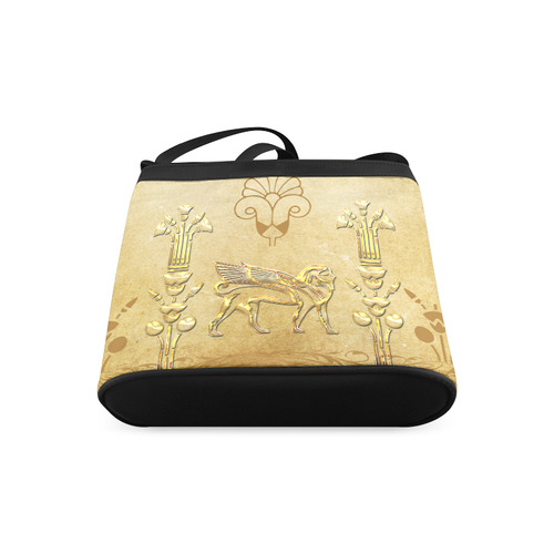 Wonderful egyptian sign in gold Crossbody Bags (Model 1613)