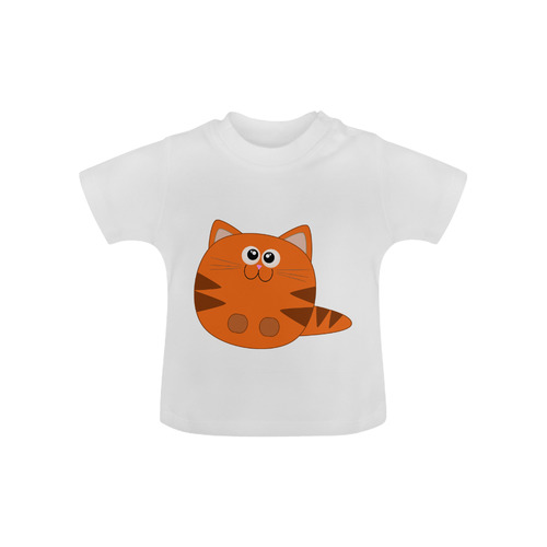 Cute Tiger Striped Kitty Cat Baby Classic T-Shirt (Model T30)