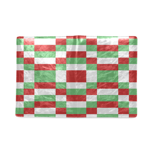 Christmas red and green pattern fabric Custom NoteBook B5