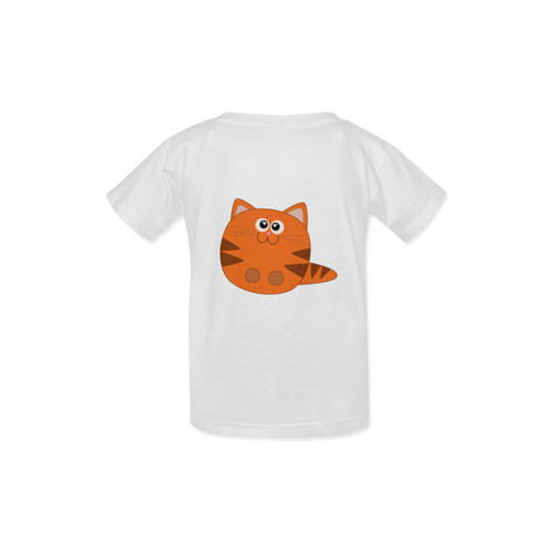 Cute Tiger Striped Kitty Cat Kid's  Classic T-shirt (Model T22)