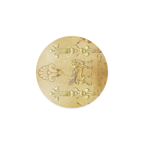Wonderful egyptian sign in gold Round Coaster