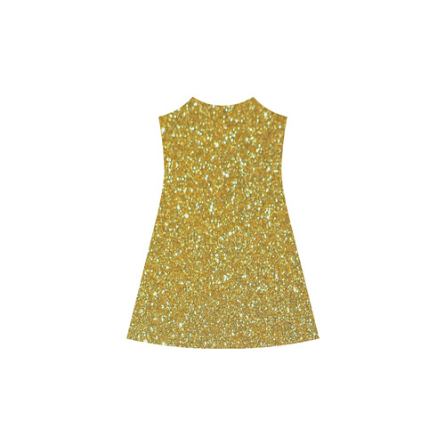 Sparkly Elegant Gold Alcestis Slip Dress (Model D05)
