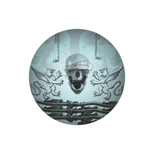 Scary skull with lion