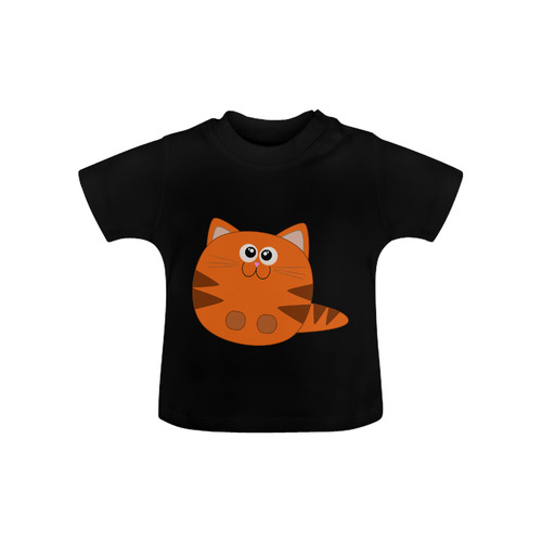Cute Tiger Striped Kitty Cat Baby Classic T-Shirt (Model T30)