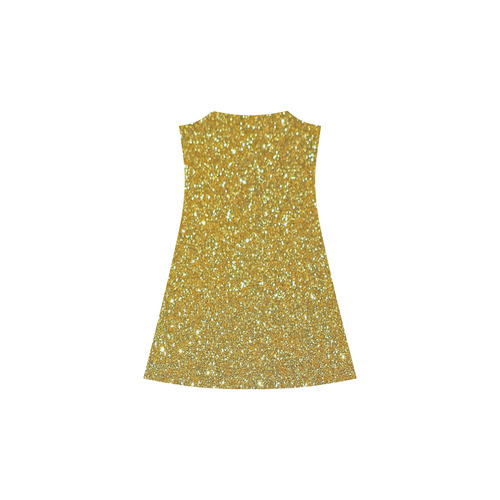 Sparkly Elegant Gold Alcestis Slip Dress (Model D05)