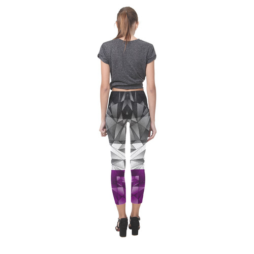 Abstract Asexual Flag Capri Legging (Model L02)