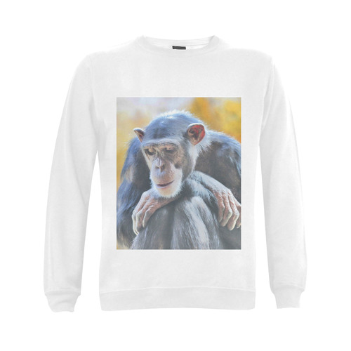 awesome chimp 1016 Gildan Crewneck Sweatshirt(NEW) (Model H01)
